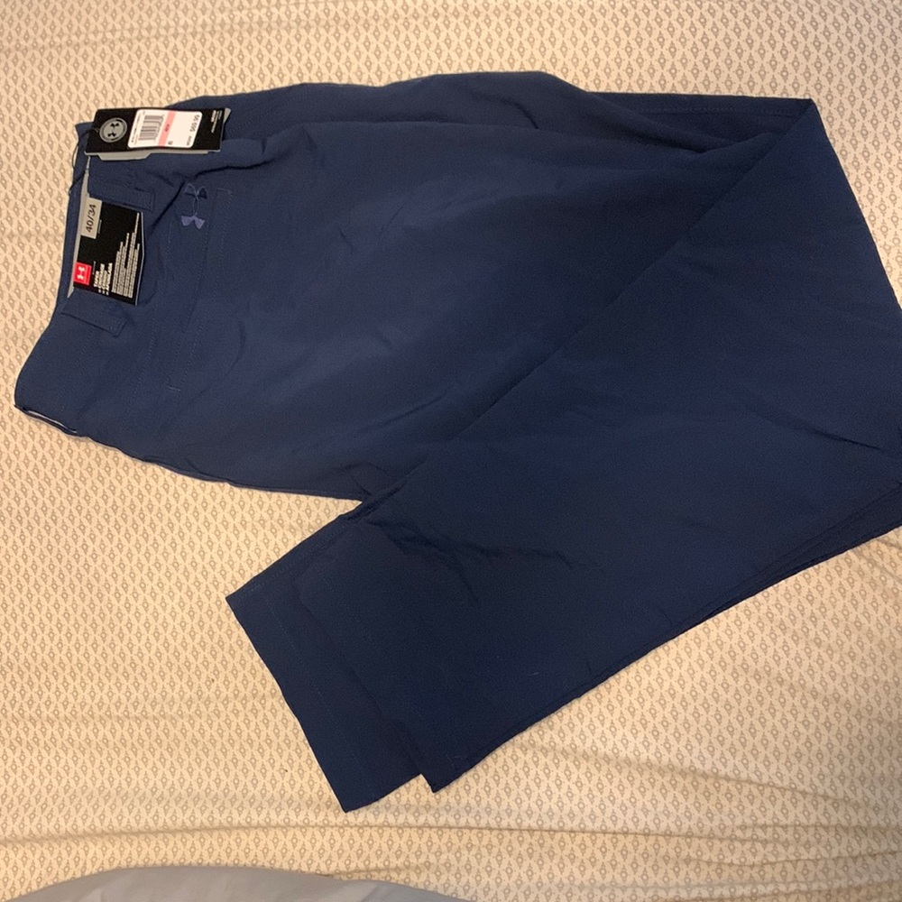 Men’s Under Armour Match Play Tapered Pants Navy- size 40/34